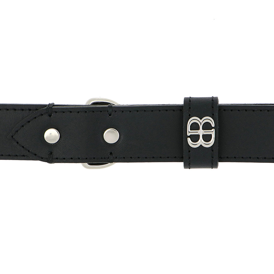 Collar Icon - col. Black  Luxury Fashion Collars and Leashes made in Italy