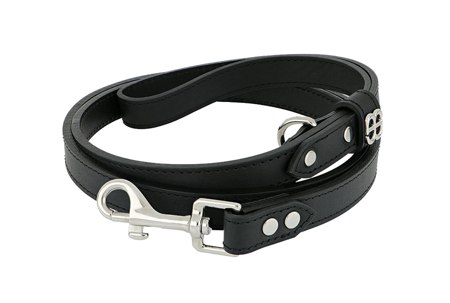 Collar Icon - col. Black  Luxury Fashion Collars and Leashes made in Italy